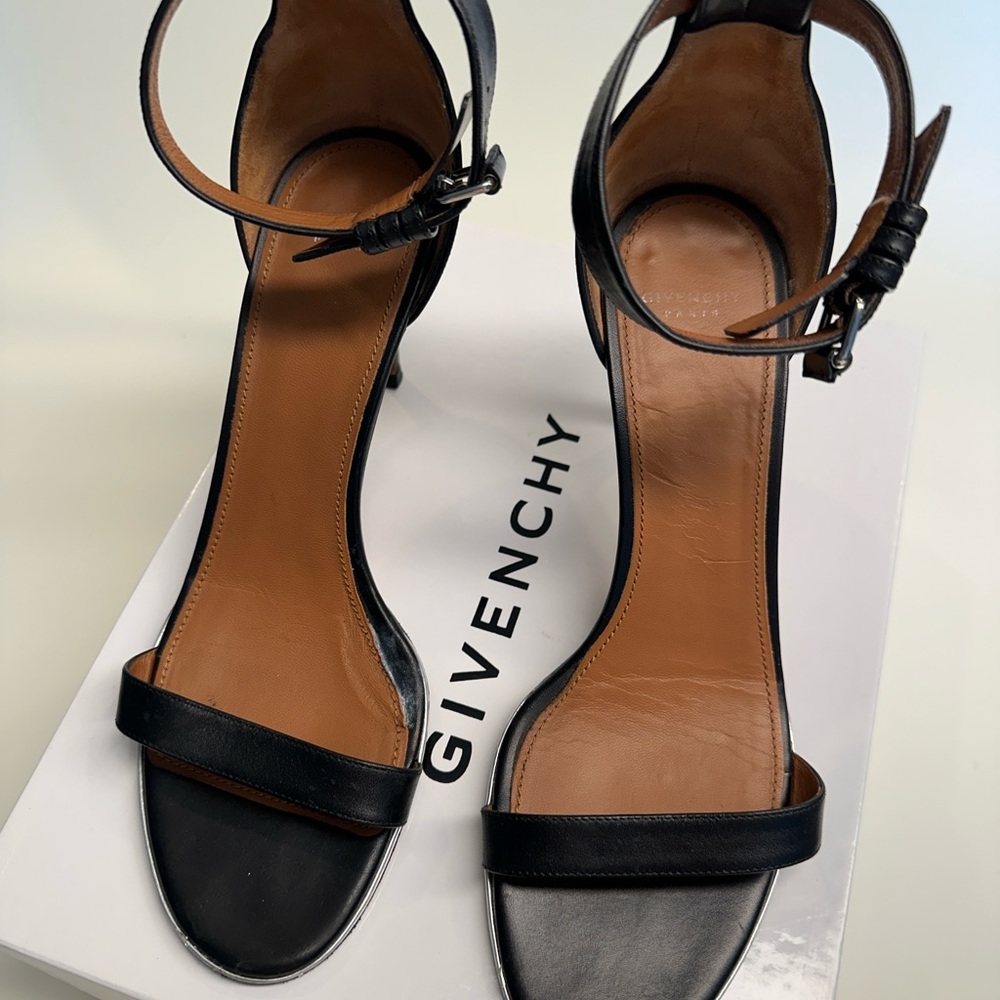 Givenchy Black Heeled Sandals - Size 38